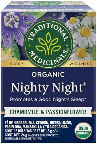 Traditional Medicinals Organic Nighty Night Tea, Chamomile & Passionflower, 16 Bags