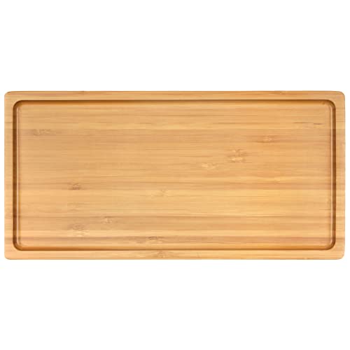 BambooMN Organic Bamboo Serving Tray 11x5.5in