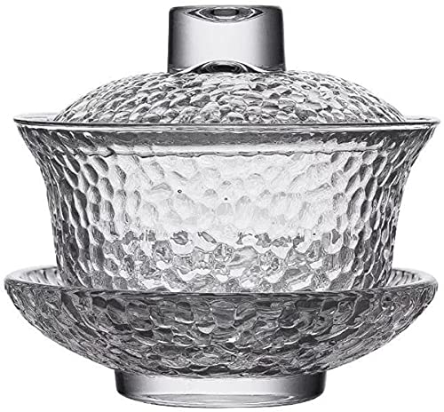 YBK Tech Crystal Glass Gaiwan with Saucer and Lid