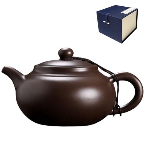 WEOPYCJ Handmade Xishi Yixing Purple Clay Teapot 14oz Zini