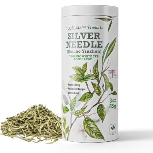 TODICAMP Premium Silver Needle White Tea Loose Leaf 3oz