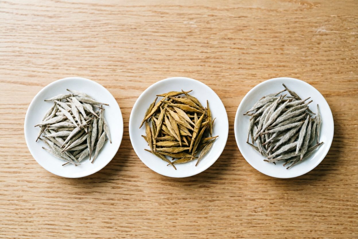 Silver Needle grades compared — Fuding vs Zhenghe and bud purity